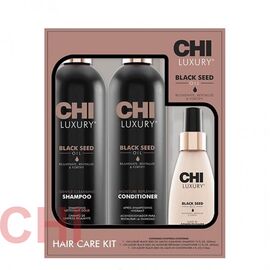Набор Chi Luxury Black Seed Oil Luminous Locks Kit 2x355 мл + 118 мл PM8472, фото 