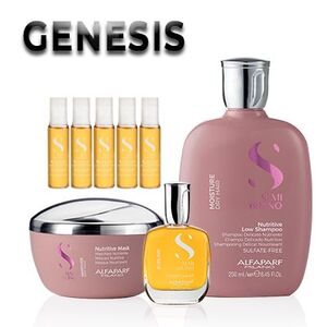 Genesis Semi Di Lino "Kit M for hair moisture", Выберите линию: Увлажнение, Количество Ампул: 5 ампул, фото 