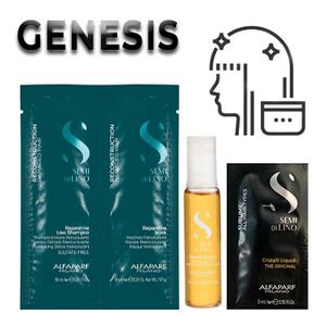 Genesis Semi Di Lino "Kit S for hair reconstruction", Выберите линию: Восстановление, Количество Ампул: 1 ампула, фото 