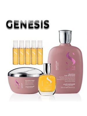 Genesis Semi Di Lino "Kit M for hair moisture", Выберите линию: Увлажнение, Количество Ампул: 5 ампул, фото 