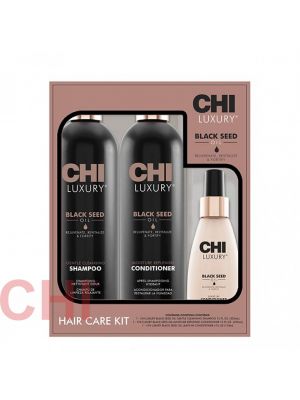 Набор Chi Luxury Black Seed Oil Luminous Locks Kit 2x355 мл + 118 мл PM8472, фото 