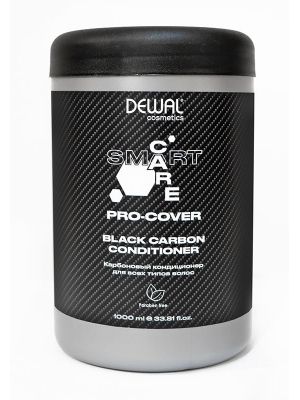 Карбоновый кондиционер для всех типов волос smart care pro-cover black carbon сonditioner, 1000 мл dewal cosmetics dcp20505, Объём/Вес: 1000, фото 