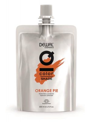 Прямой краситель iq color shade orange pie, 200 мл dewal cosmetics dcpie, фото 