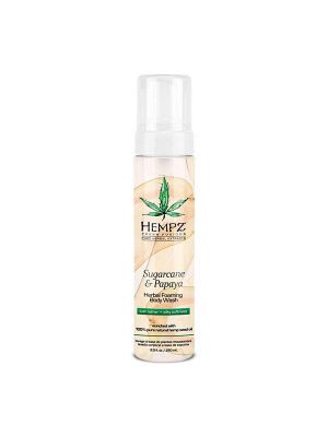 Гель-мусс для душа сахарный тростник и папайя / sugarcane and papaya herbal foaming body wash, фото 