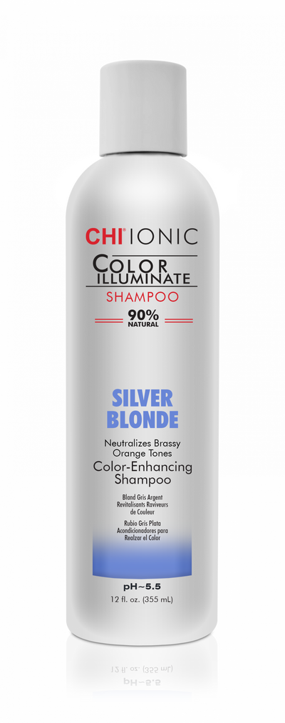 Шампунь оттеночный Chi Ionic Color Illuminate Shampoo Silver Blonde Серебряный Блонд 355 мл CHICISBS12, фото 
