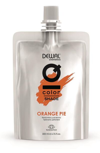 Прямой краситель iq color shade orange pie, 200 мл dewal cosmetics dcpie, фото 