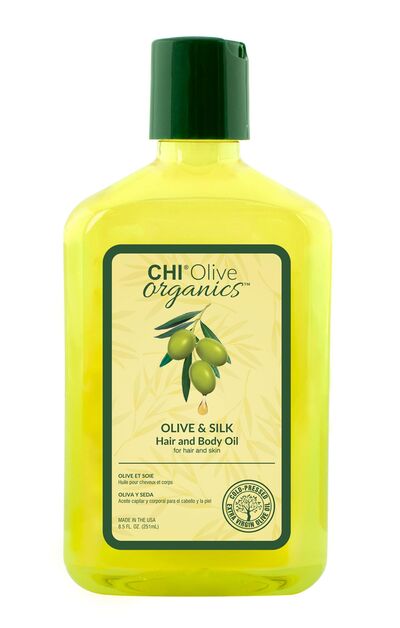 Масло для волос и тела Chi Olive Organics Olive & Silk Hair & Body Oil 251 мл CHIOHB8, Объём, мл: 251, фото 