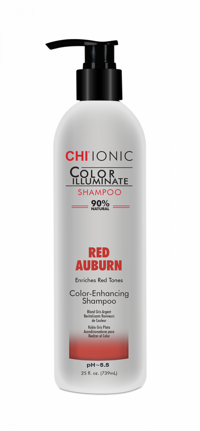 Шампунь оттеночный Chi Ionic Color Illuminate Shampoo Red Auburn Красный Каштан 739 мл CHICIARS25, фото 