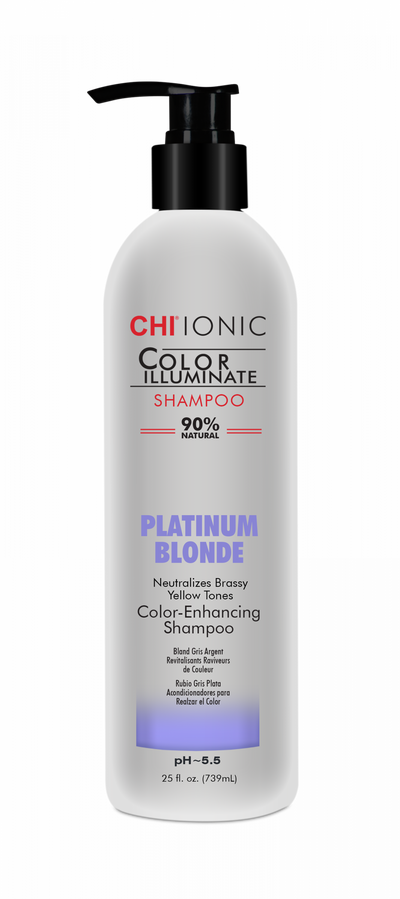 Шампунь оттеночный Chi Ionic Color Illuminate Shampoo Platinum Blonde Платиновый Блонд 739 мл CHICIPS25, фото 